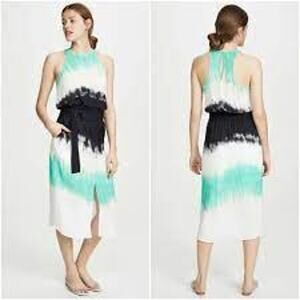 ALC Tallulah Silk Tie Dye Midi Dress Size 2 REVOLVE
